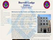 Tablet Screenshot of burrelllodge.sussexmasons.org.uk